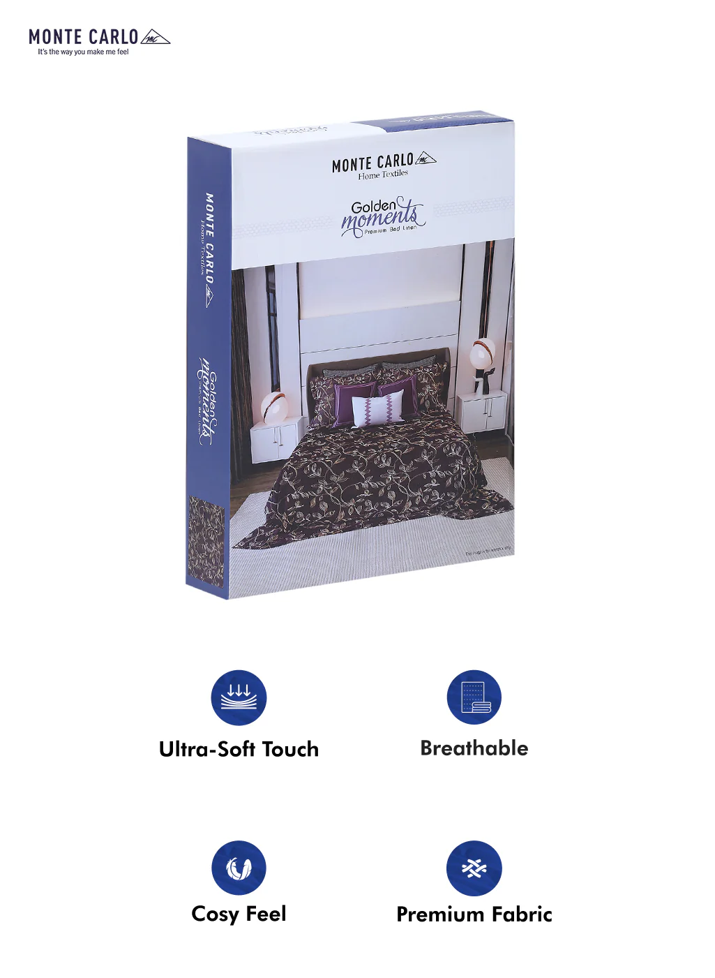 120 GSM  Polyester Double Bed Bedsheet with 2 Pillow Covers - Updated - Updated - Image 10