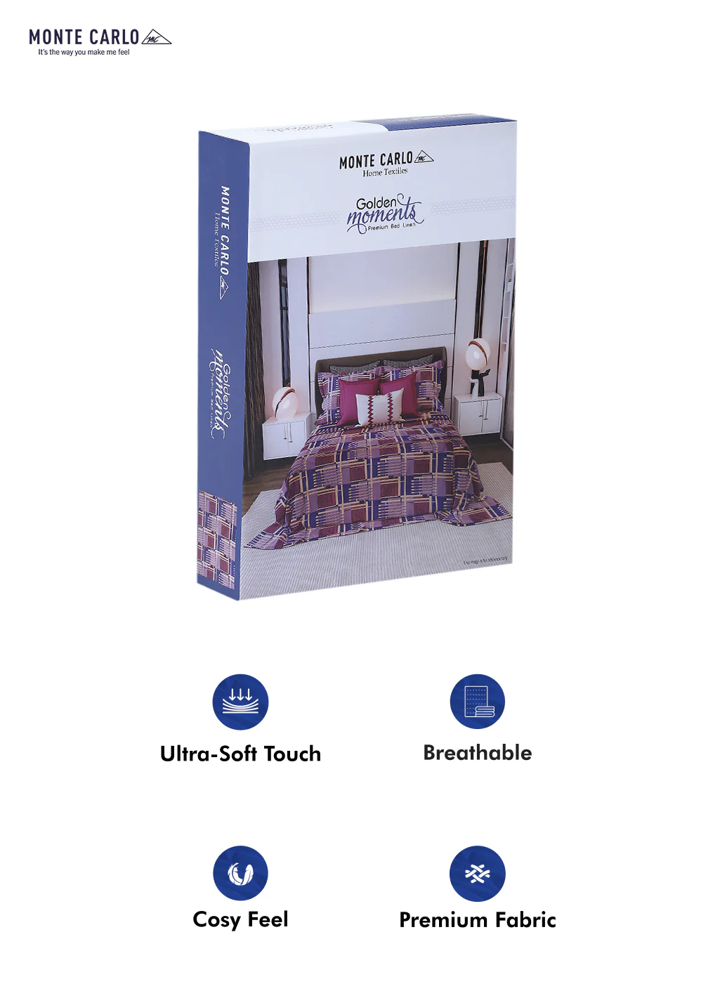 120 GSM Polyester Double Bed Bedsheet with 2 Pillow Covers - Updated - Updated - Image 10