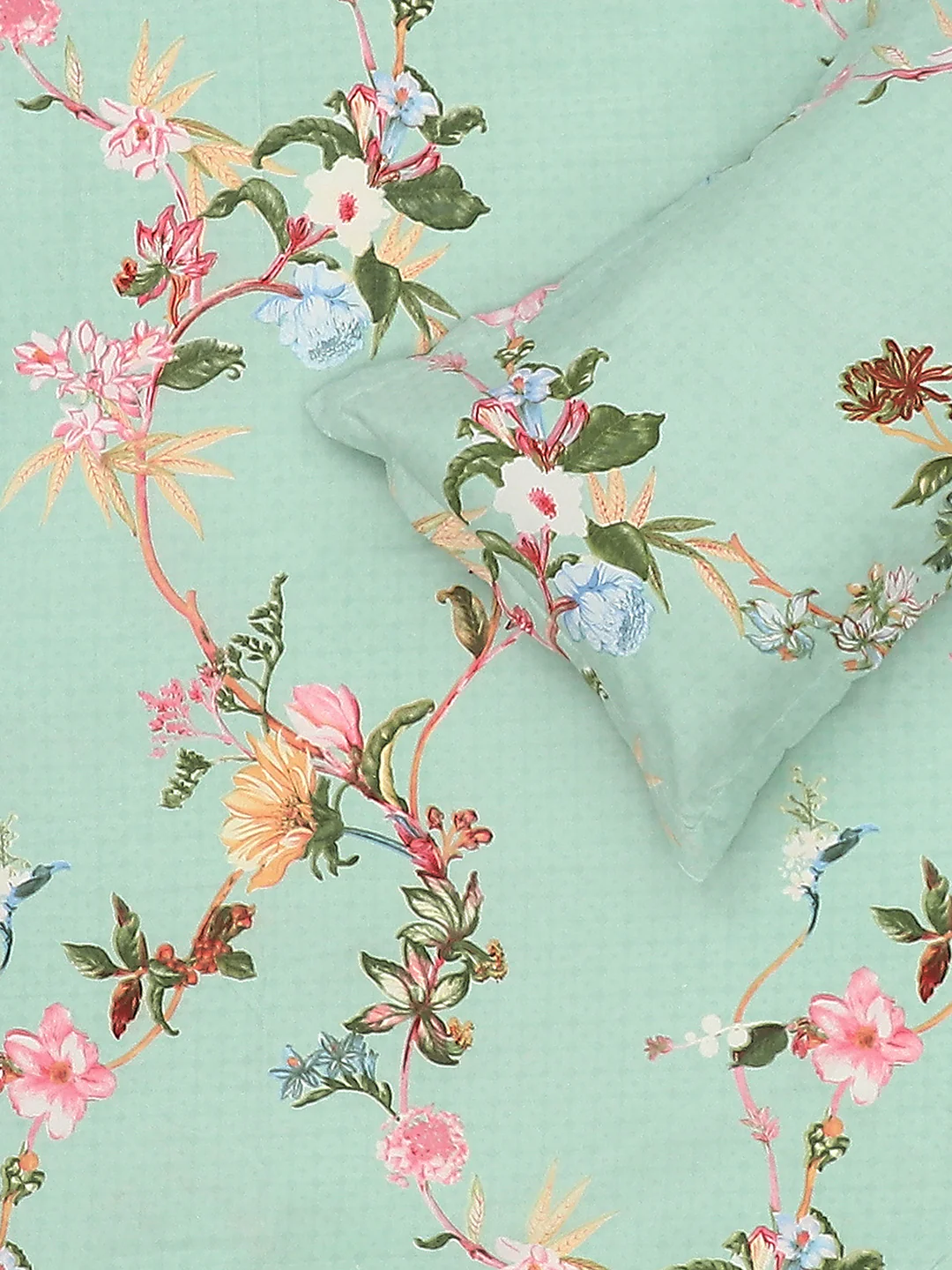 120 GSM Polyester Double Bed Bedsheet with 2 Pillow Covers - Updated - Updated - Image 5