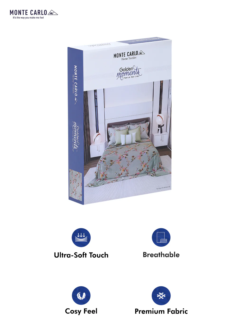 120 GSM Polyester Double Bed Bedsheet with 2 Pillow Covers - Updated - Updated - Image 9
