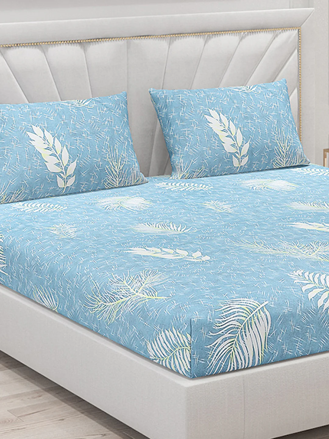 120 GSM Polyester Double Bed Bedsheet with 2 Pillow Covers - Updated - Updated - Image 5