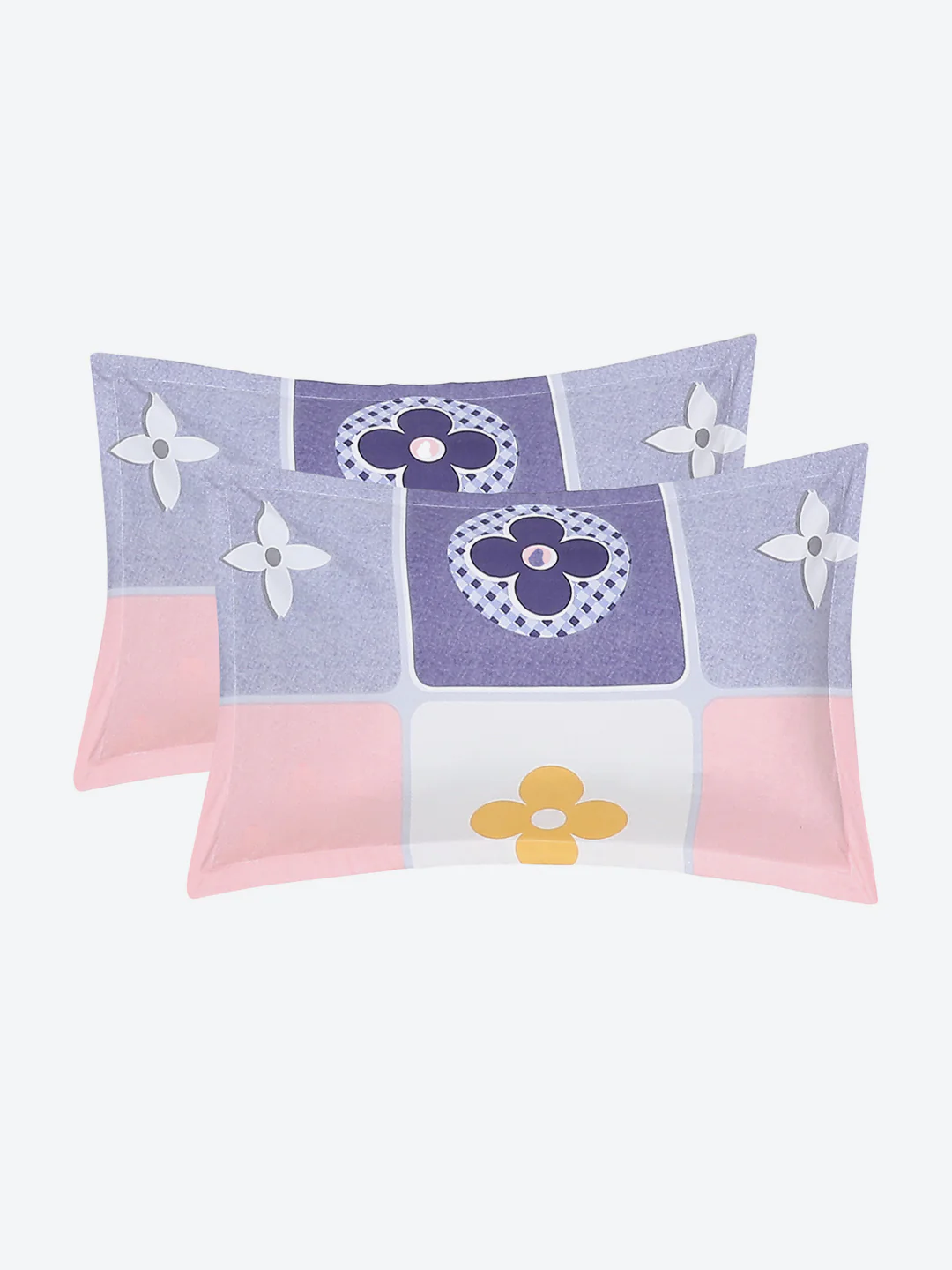 120 GSM  Polyester Double Bed Bedsheet with 2 Pillow Covers - Updated - Updated - Image 8
