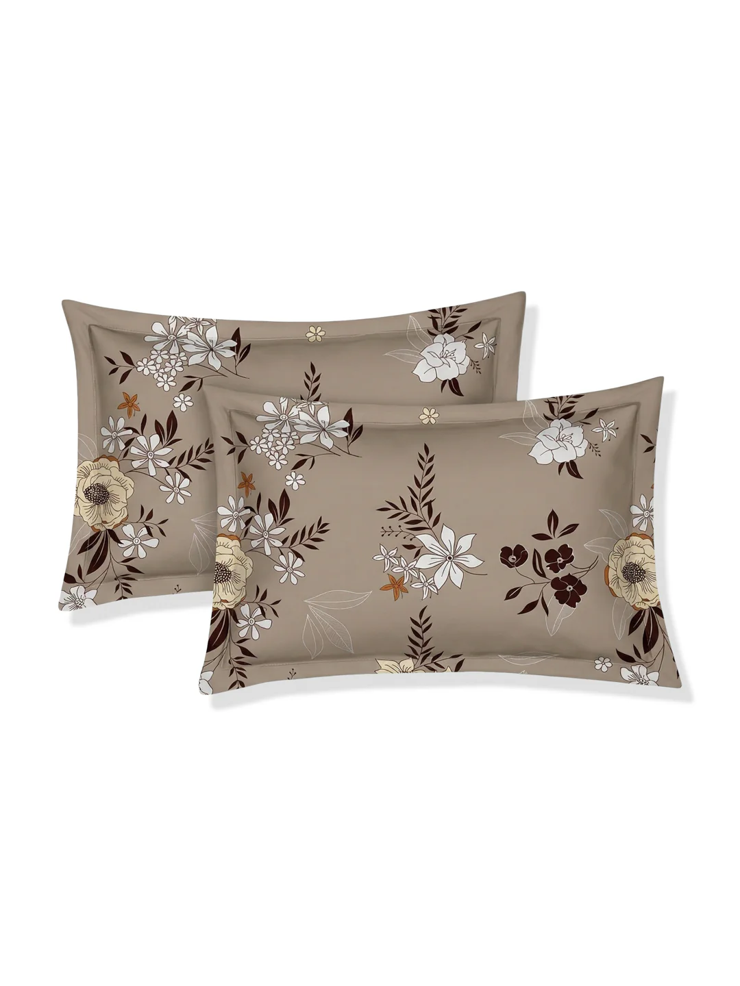 120 GSM Polyester Double Bed Bedsheet with 2 Pillow Covers Clara Collection - Image 6