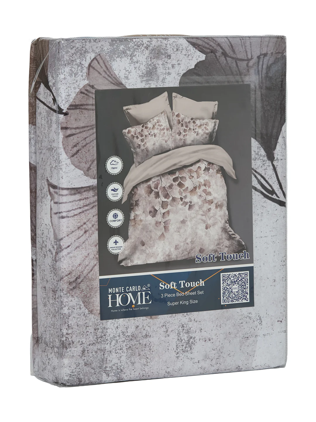 120 GSM Polyester King Size Bedsheet with 2 Pillow Covers Soft Touch Collection - Image 11