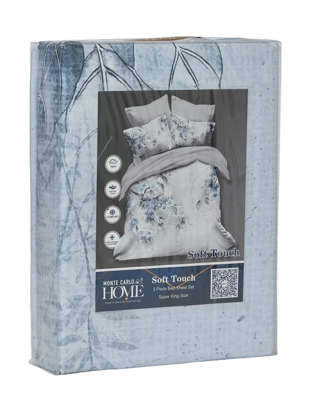 120 GSM Polyester King Size Bedsheet with 2 Pillow Covers Soft Touch Collection - Image 11