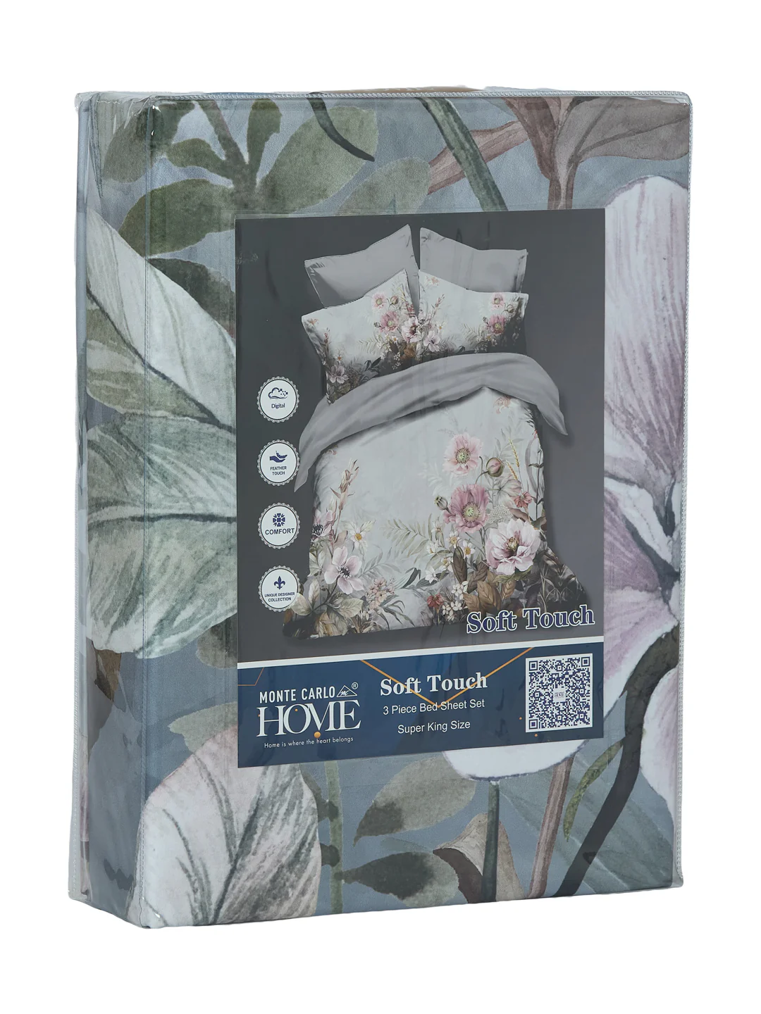 120 GSM Polyester King Size Bedsheet with 2 Pillow Covers Soft Touch Collection - Image 11