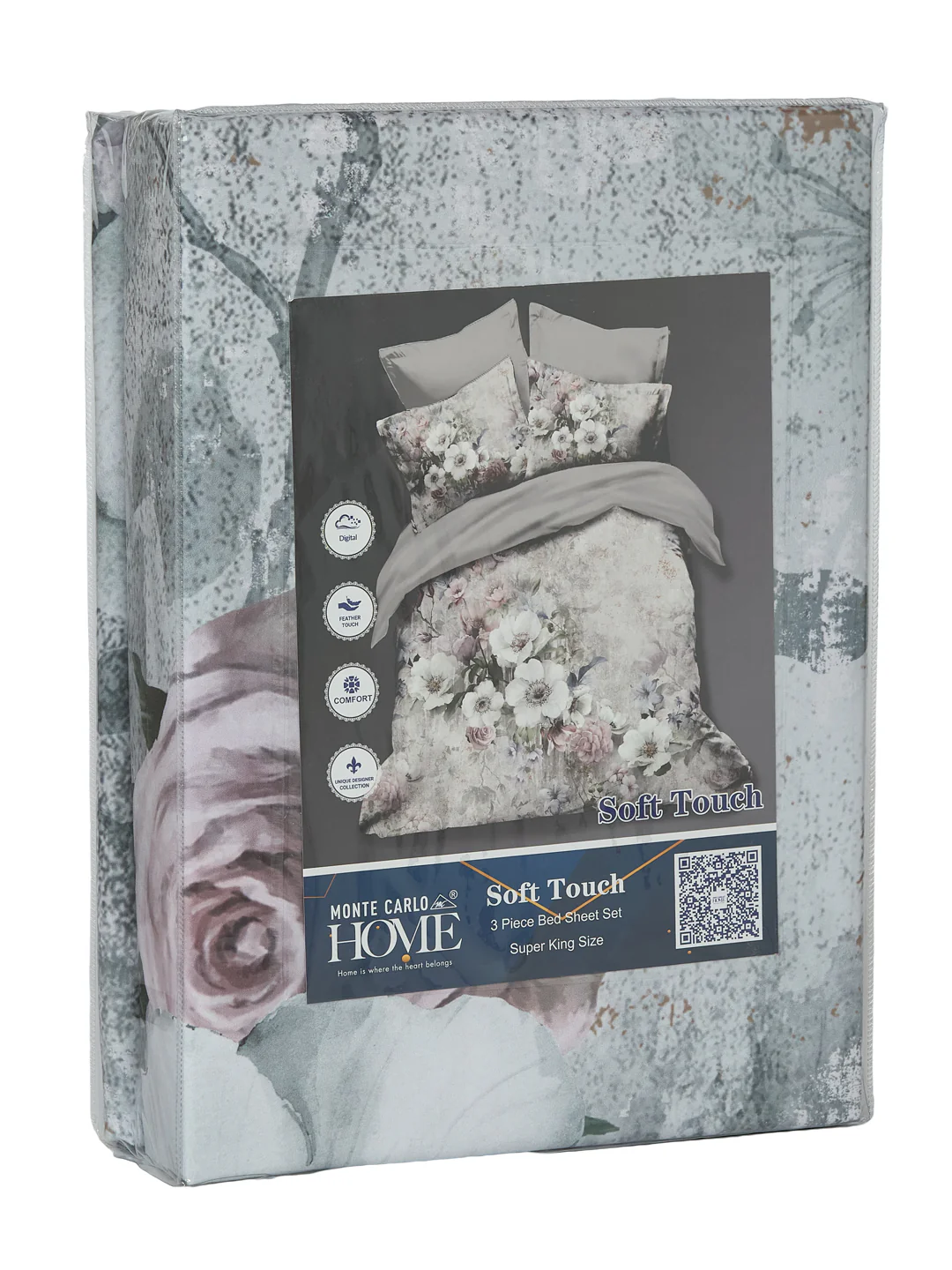 120 GSM Polyester King Size Bedsheet with 2 Pillow Covers Soft Touch Collection - Image 11
