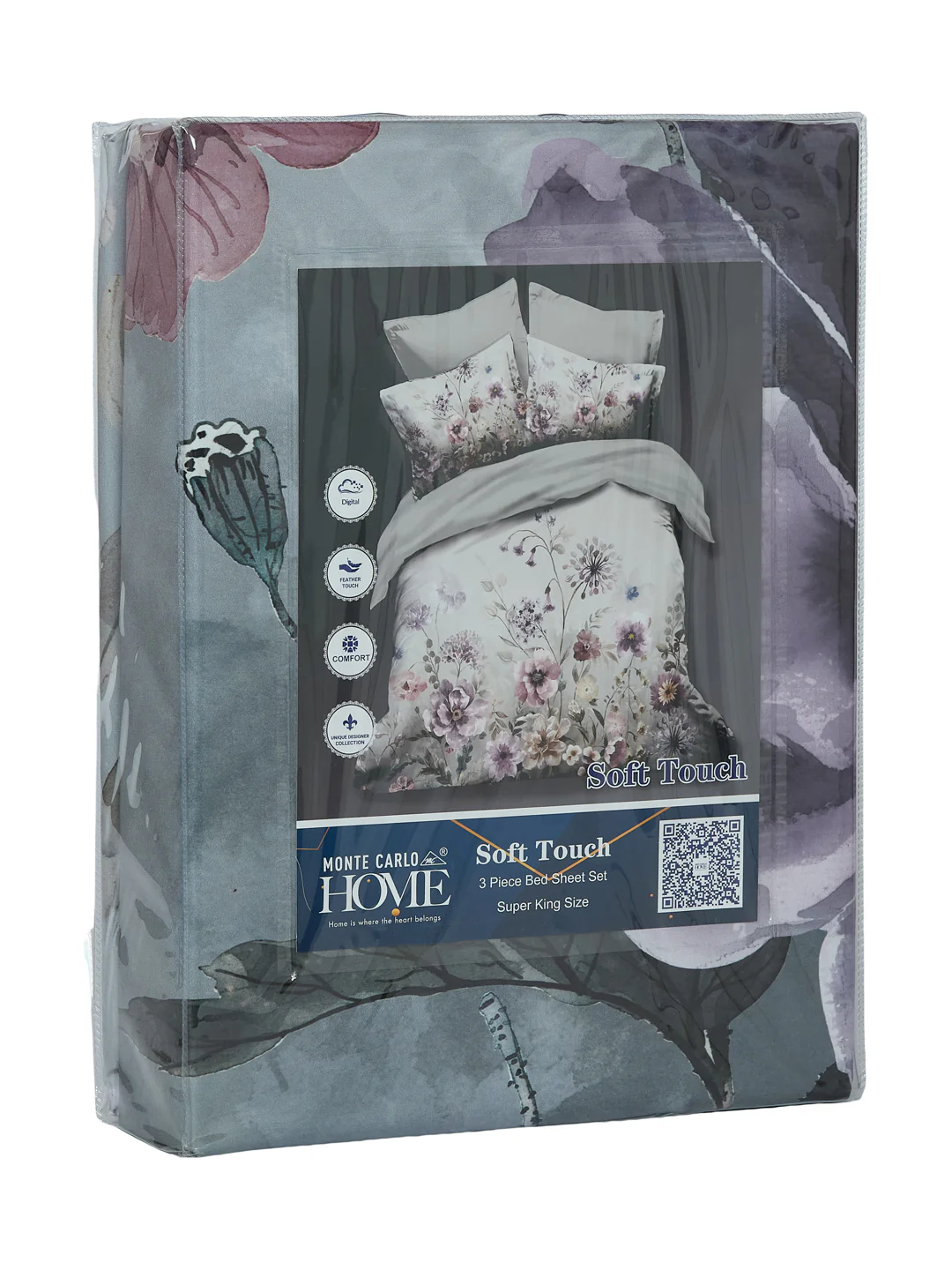 120 GSM Polyester King Size Bedsheet with 2 Pillow Covers Soft Touch Collection - Image 11