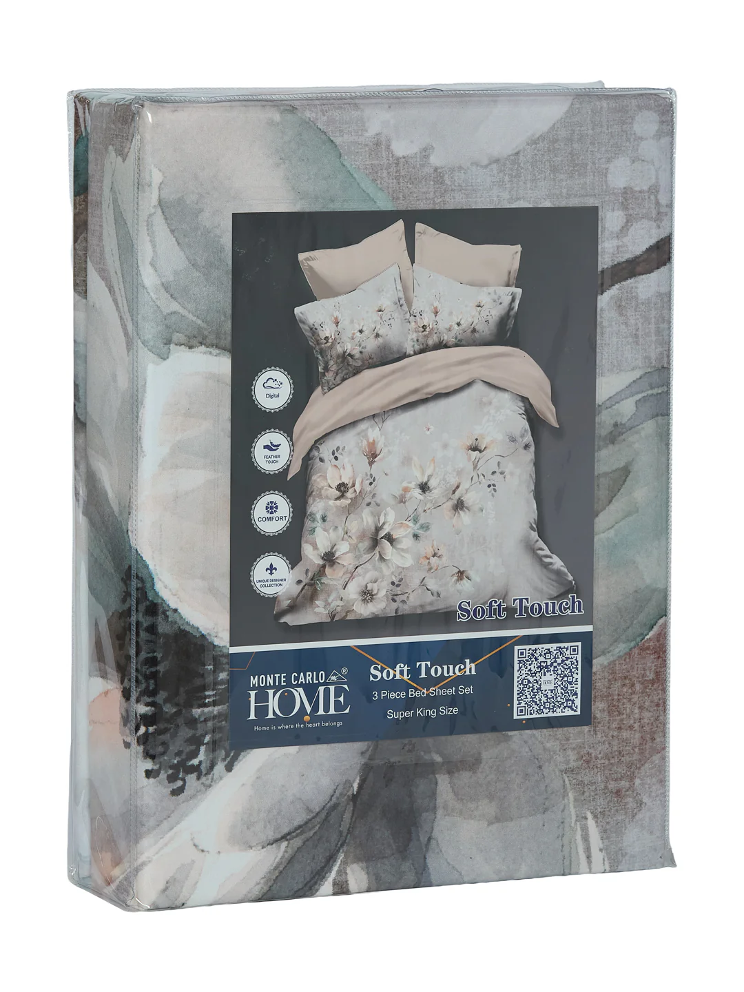 120 GSM Polyester King Size Bedsheet with 2 Pillow Covers Soft Touch Collection - Image 11