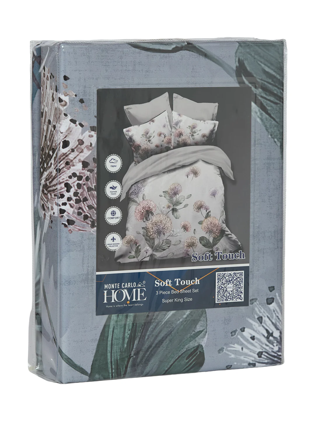 120 GSM Polyester King Size Bedsheet with 2 Pillow Covers Soft Touch Collection - Image 11