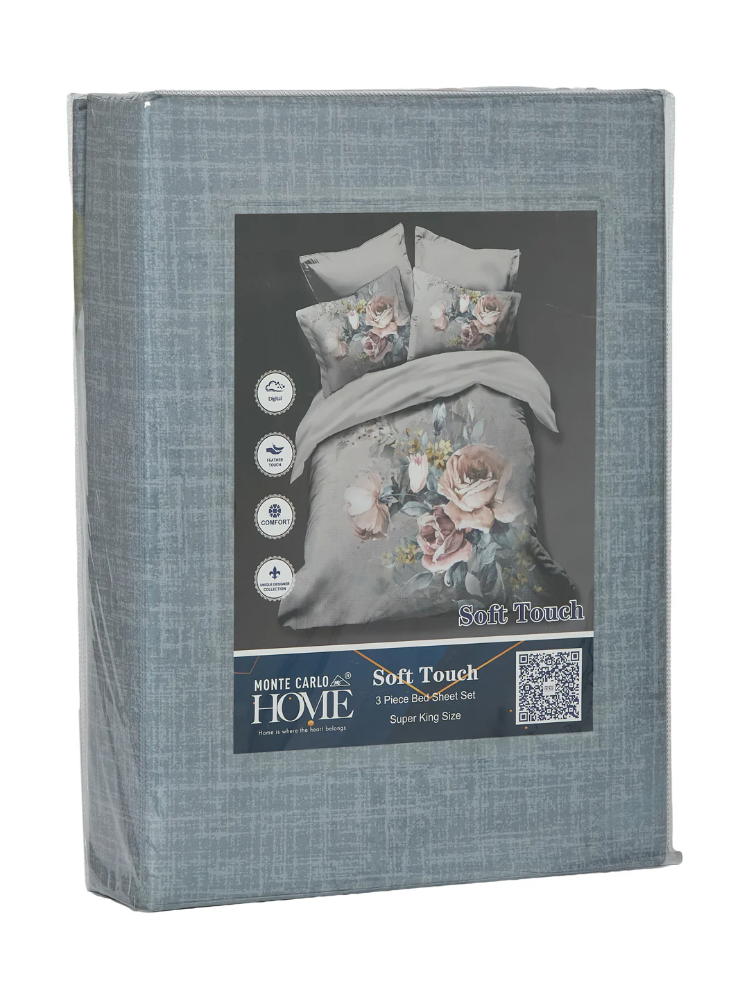 120 GSM Polyester King Size Bedsheet with 2 Pillow Covers Soft Touch Collection - Image 11