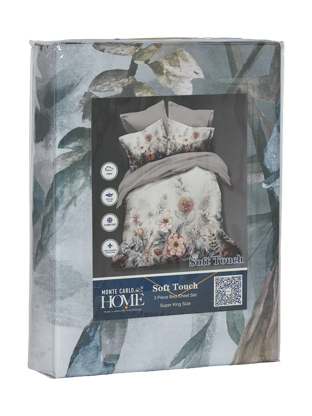 120 GSM Polyester King Size Bedsheet with 2 Pillow Covers Soft Touch Collection - Image 11