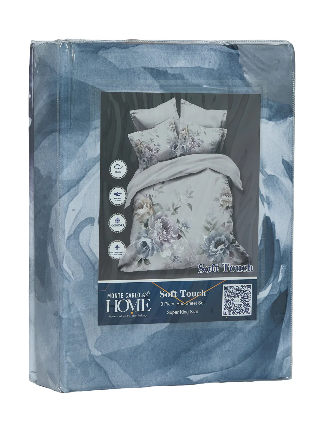 120 GSM Polyester King Size Bedsheet with 2 Pillow Covers Soft Touch Collection - Image 11