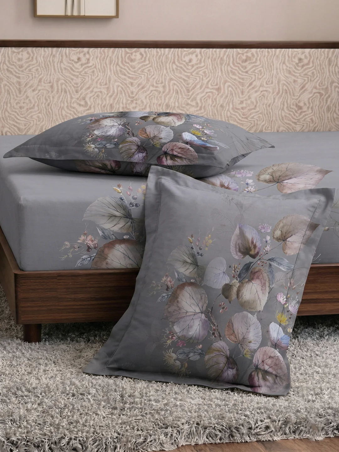 120 GSM Polyester King Size Bedsheet with 2 Pillow Covers Soft Touch Collection - Image 7