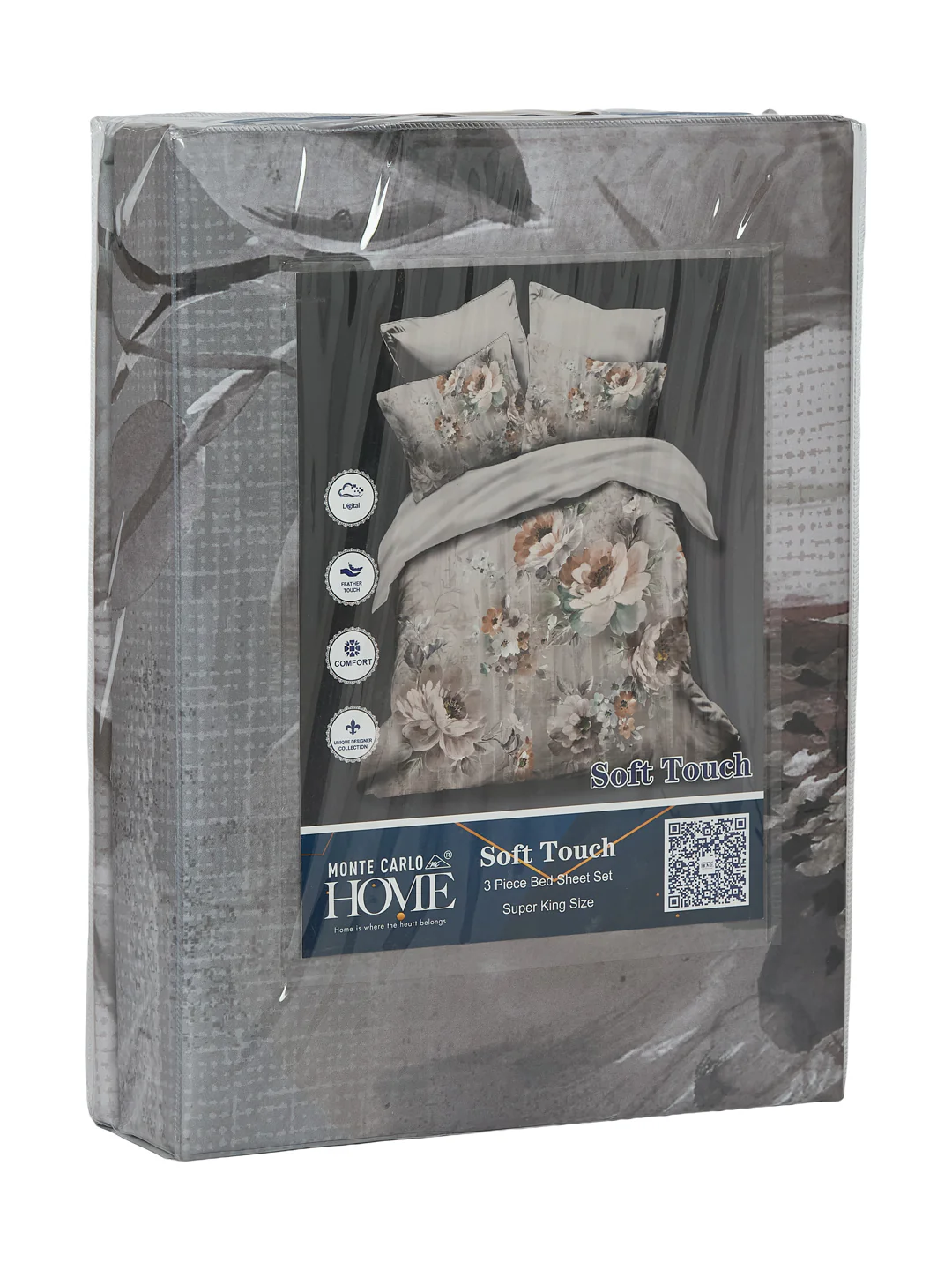 120 GSM Polyester King Size Bedsheet with 2 Pillow Covers Soft Touch Collection - Image 11