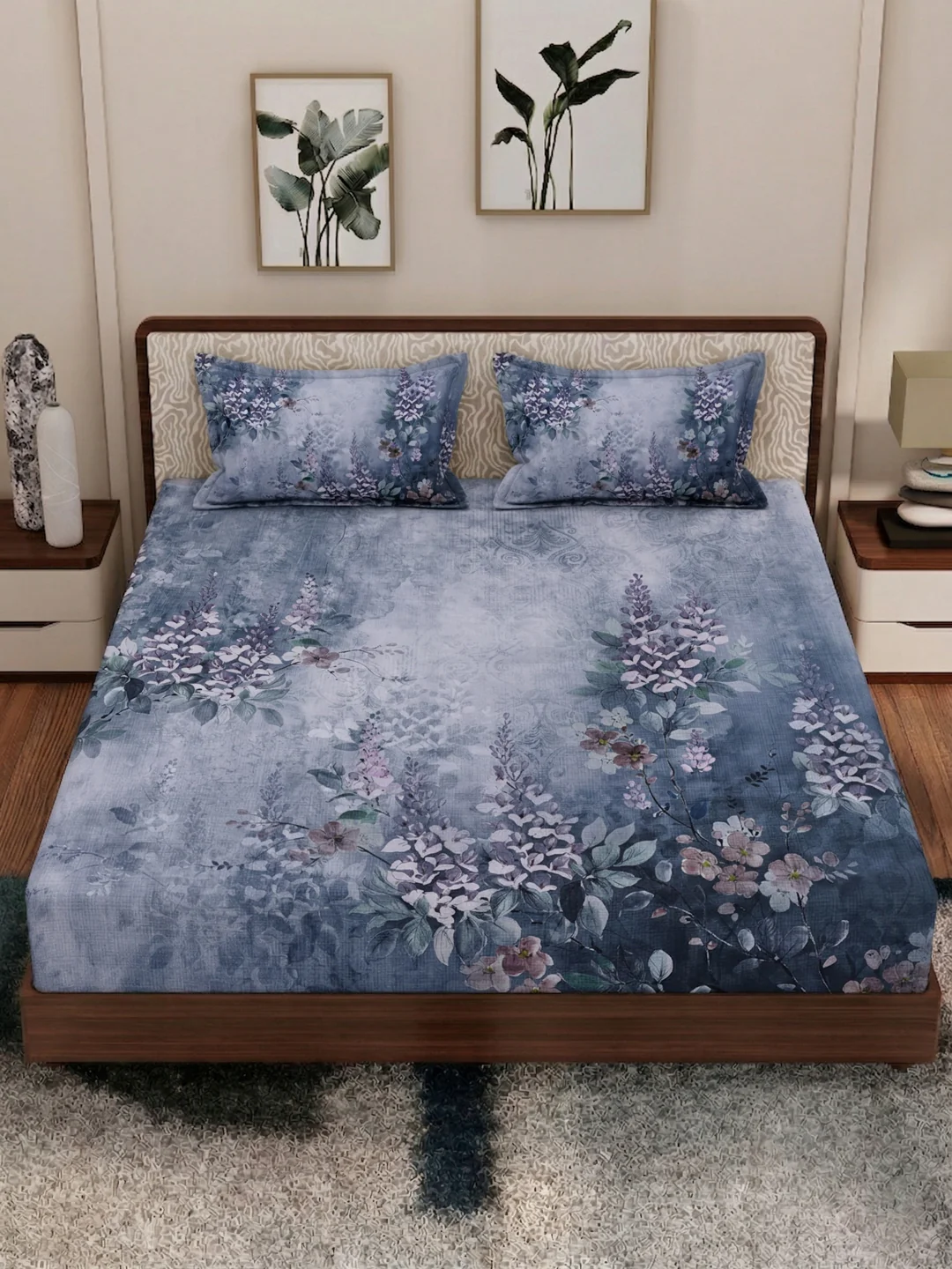 120 GSM Polyester King Size Bedsheet with 2 Pillow Covers Soft Touch Collection - Image 6