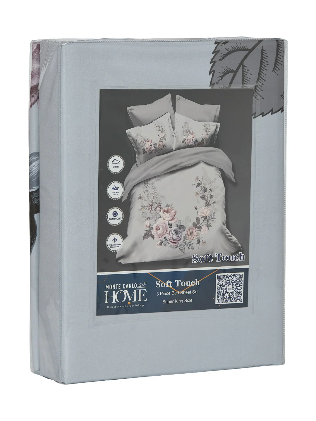 120 GSM Polyester King Size Bedsheet with 2 Pillow Covers Soft Touch Collection - Image 11