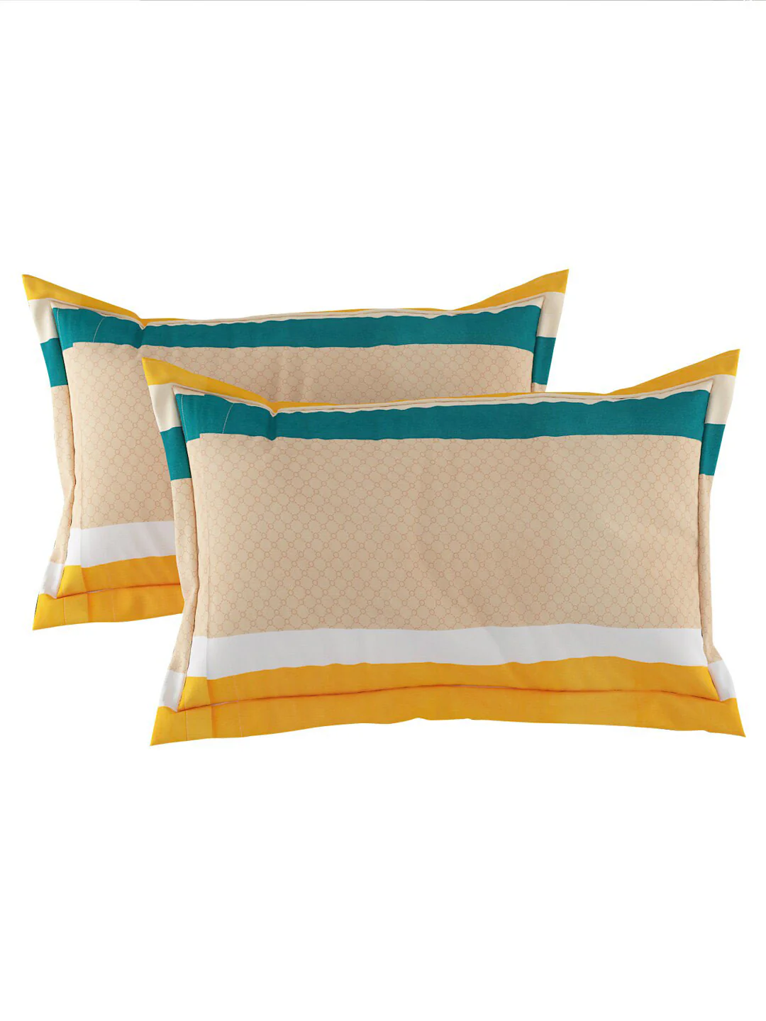 120 GSM Polyester Queen Bed 1 Bedsheet with 2 Pillow Covers (Dazzle) - Image 5