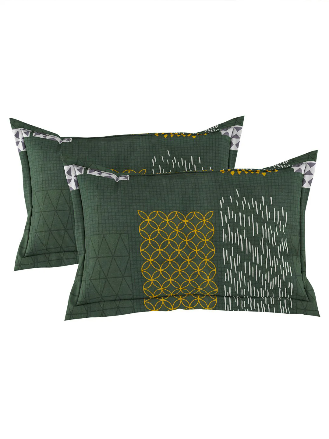 120 GSM Polyester Queen Bed 1 Bedsheet with 2 Pillow Covers (Dazzle) - Image 7