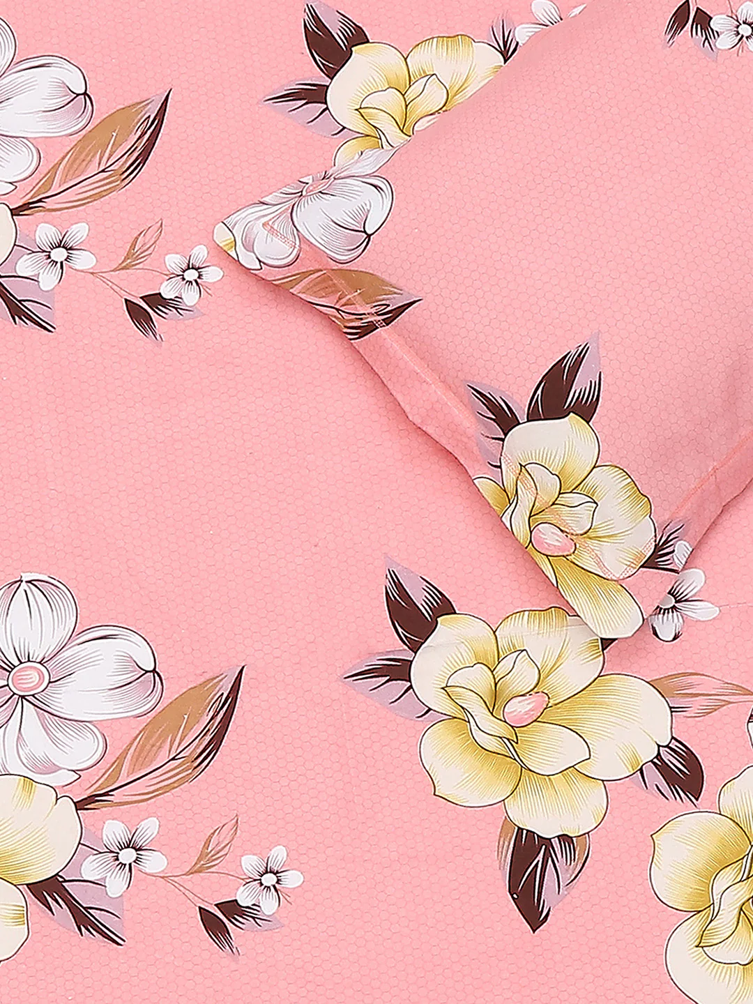 120 GSM Polyester Queen Size 1 Bedsheet with 2 Pillow Covers (Occasion) - Image 5