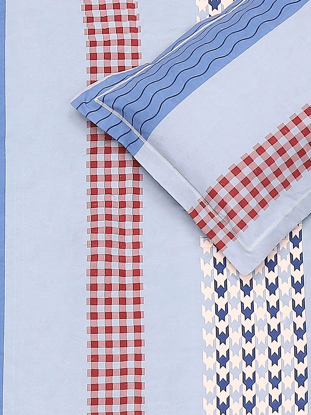 120 GSM Polyester Queen Size 1 Bedsheet with 2 Pillow Covers (Occasion) - Image 5
