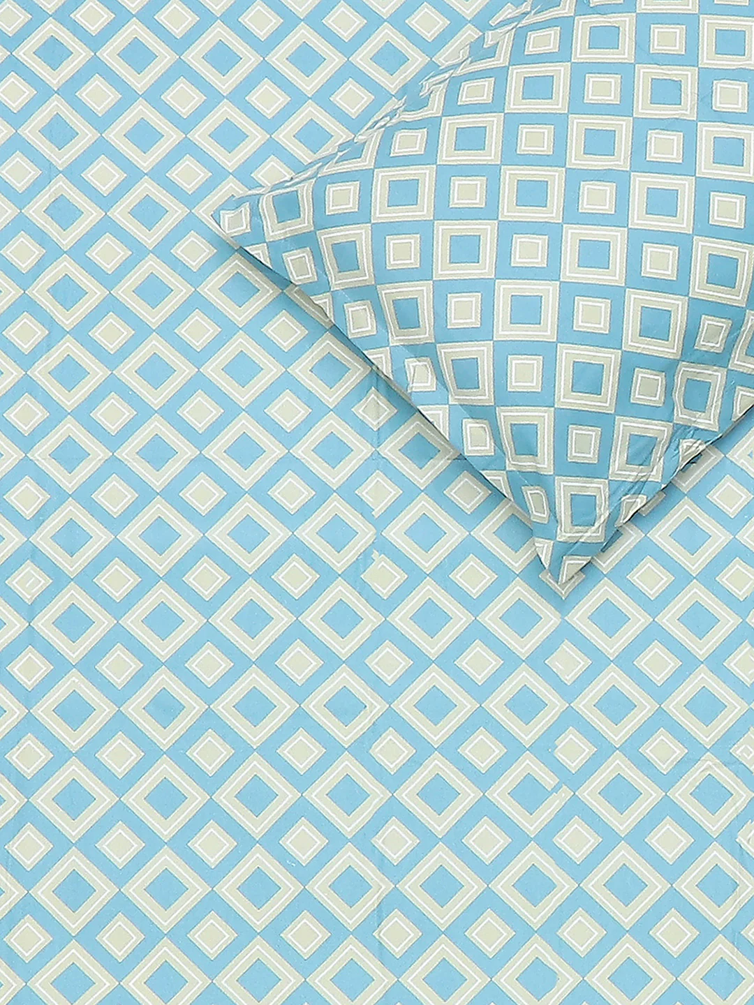 120 GSM Polyester Single Bedsheet with 1 Pillow Cover (Pixel) - Image 5