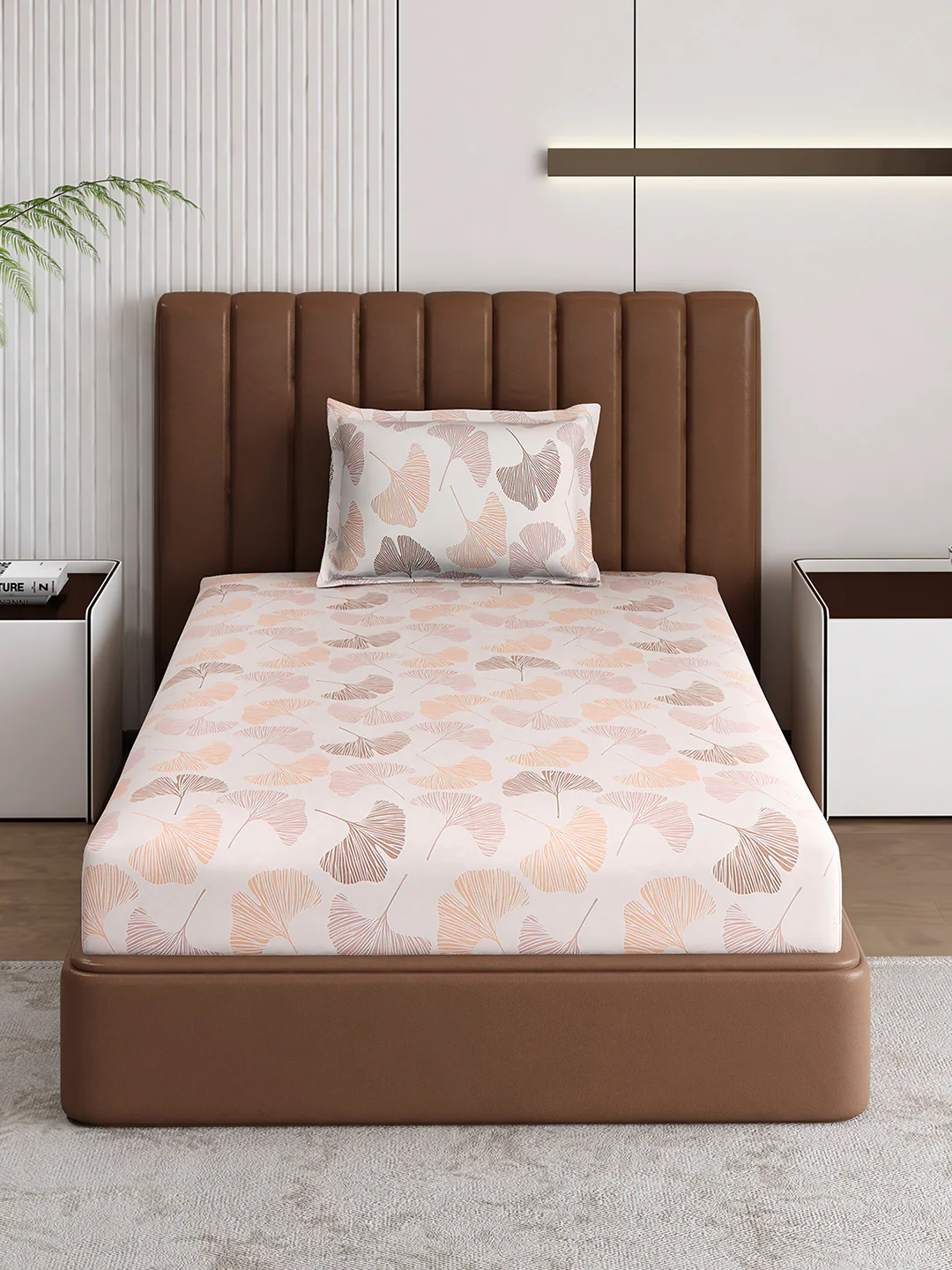 120 GSM Polyester Single Bedsheet with 1 Pillow Cover (Pixel) - Image 3