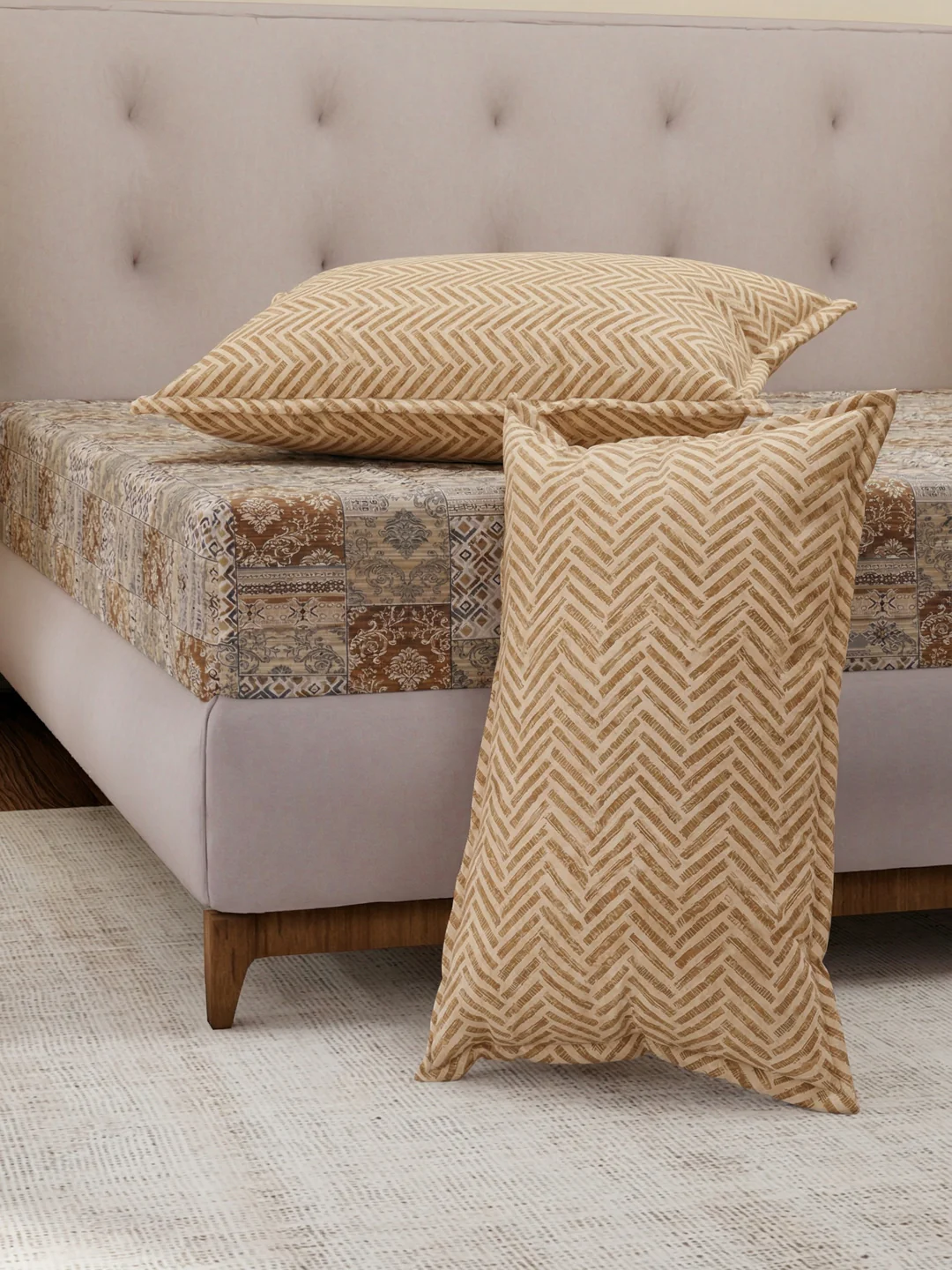 MOCA by Monte Carlo 120 TC Polycotton Double Bed Bedsheet with 2 Pillow Covers Paradise Collection - Image 5
