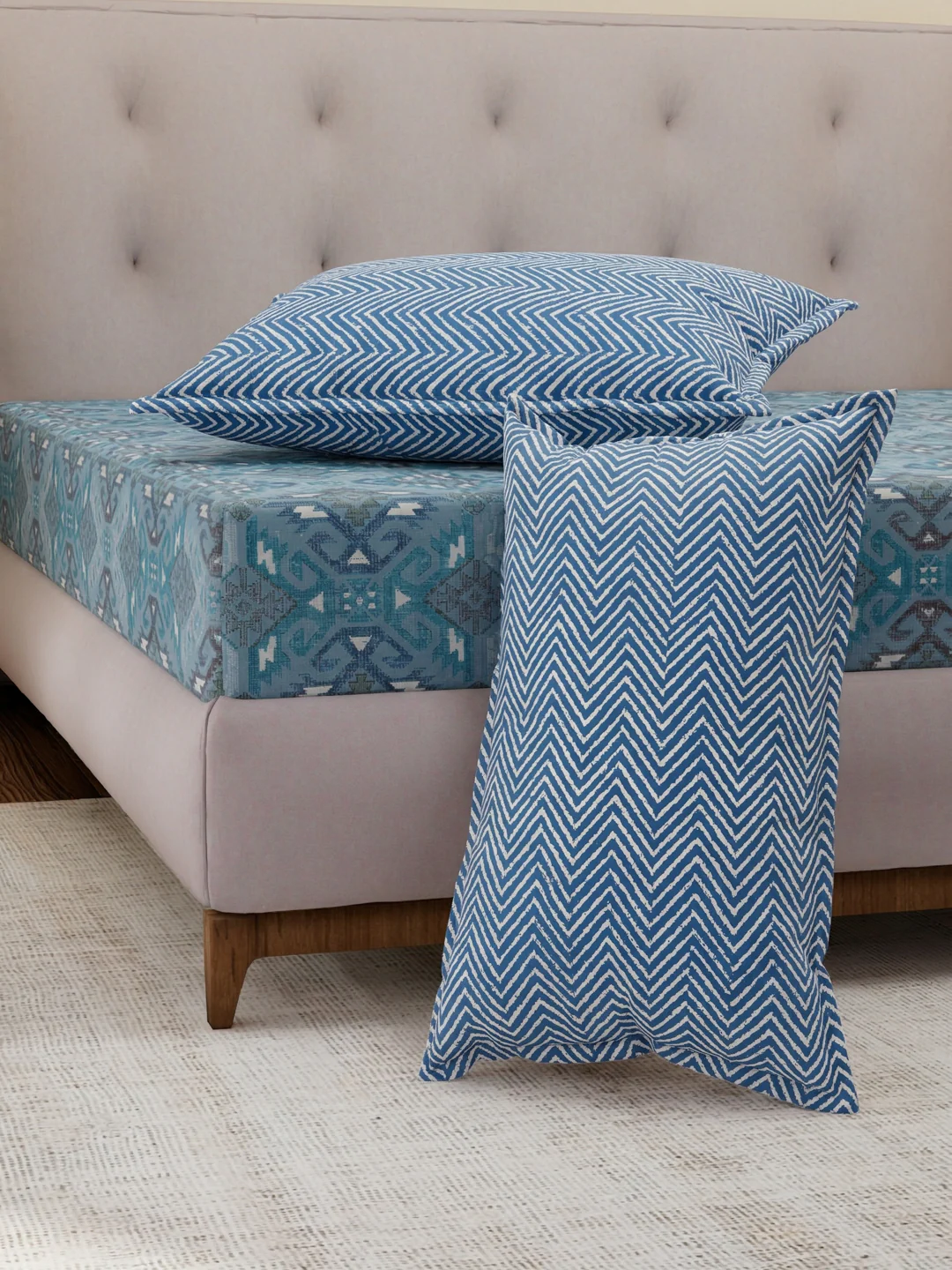 MOCA by Monte Carlo 120 TC Polycotton Double Bed Bedsheet with 2 Pillow Covers Paradise Collection - Image 5