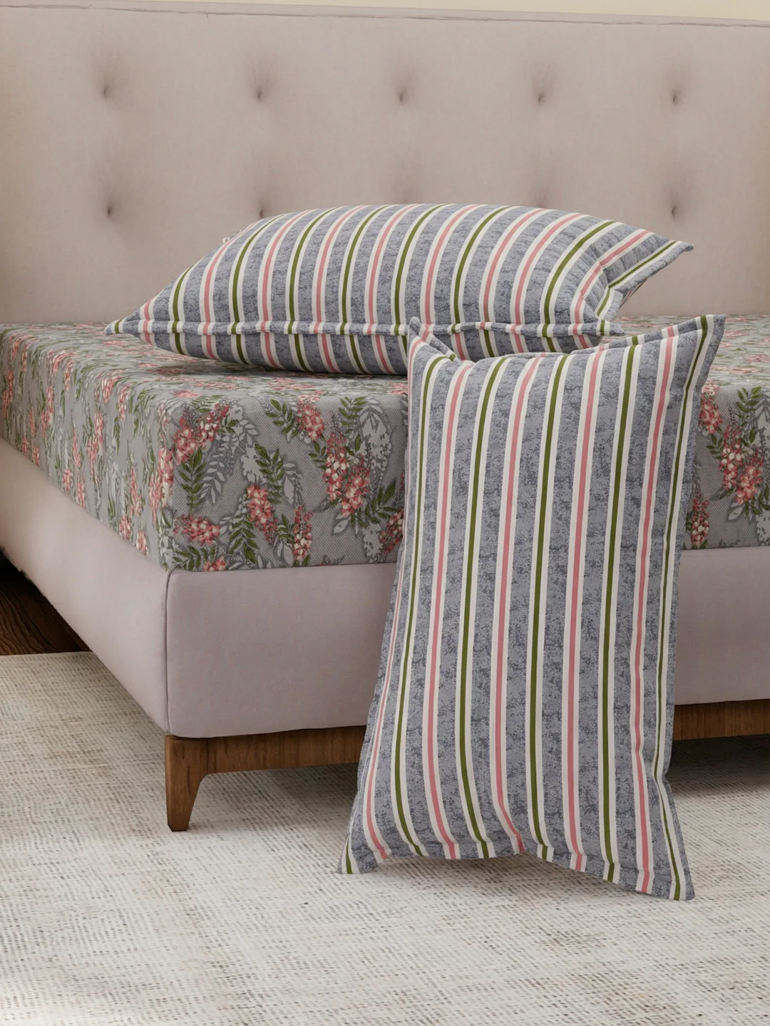 MOCA by Monte Carlo 120 TC Polycotton Double Bed Bedsheet with 2 Pillow Covers Paradise Collection - Image 5