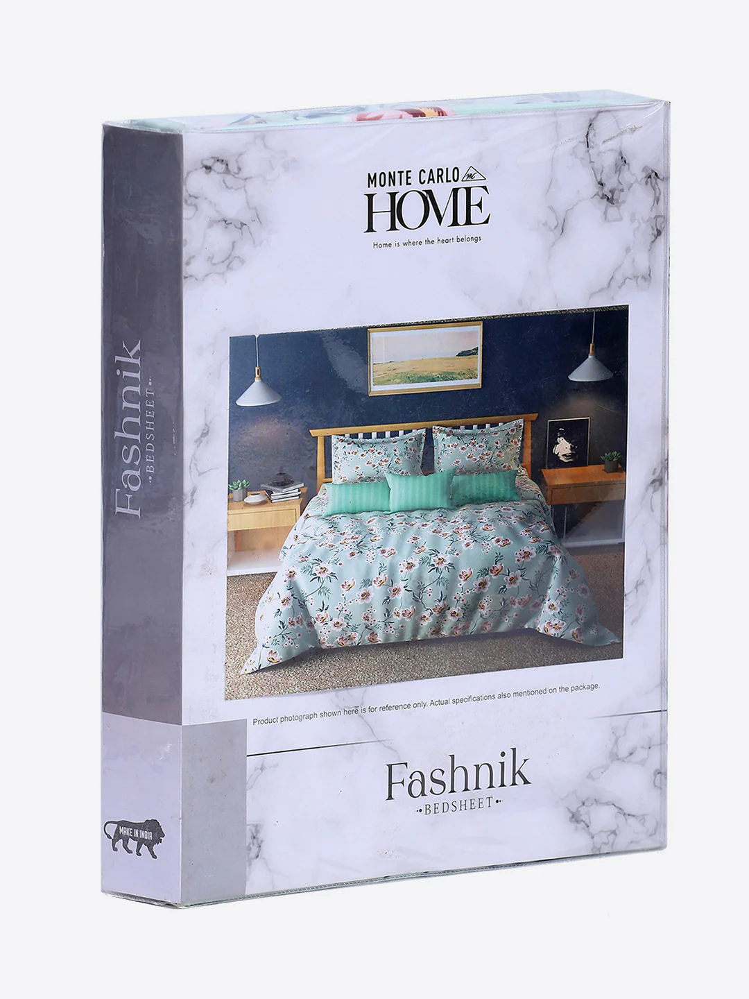 130 GSM Polyester Double Bed 1 Bedsheet with 2 Pillow Covers (Fashnik) - Image 9
