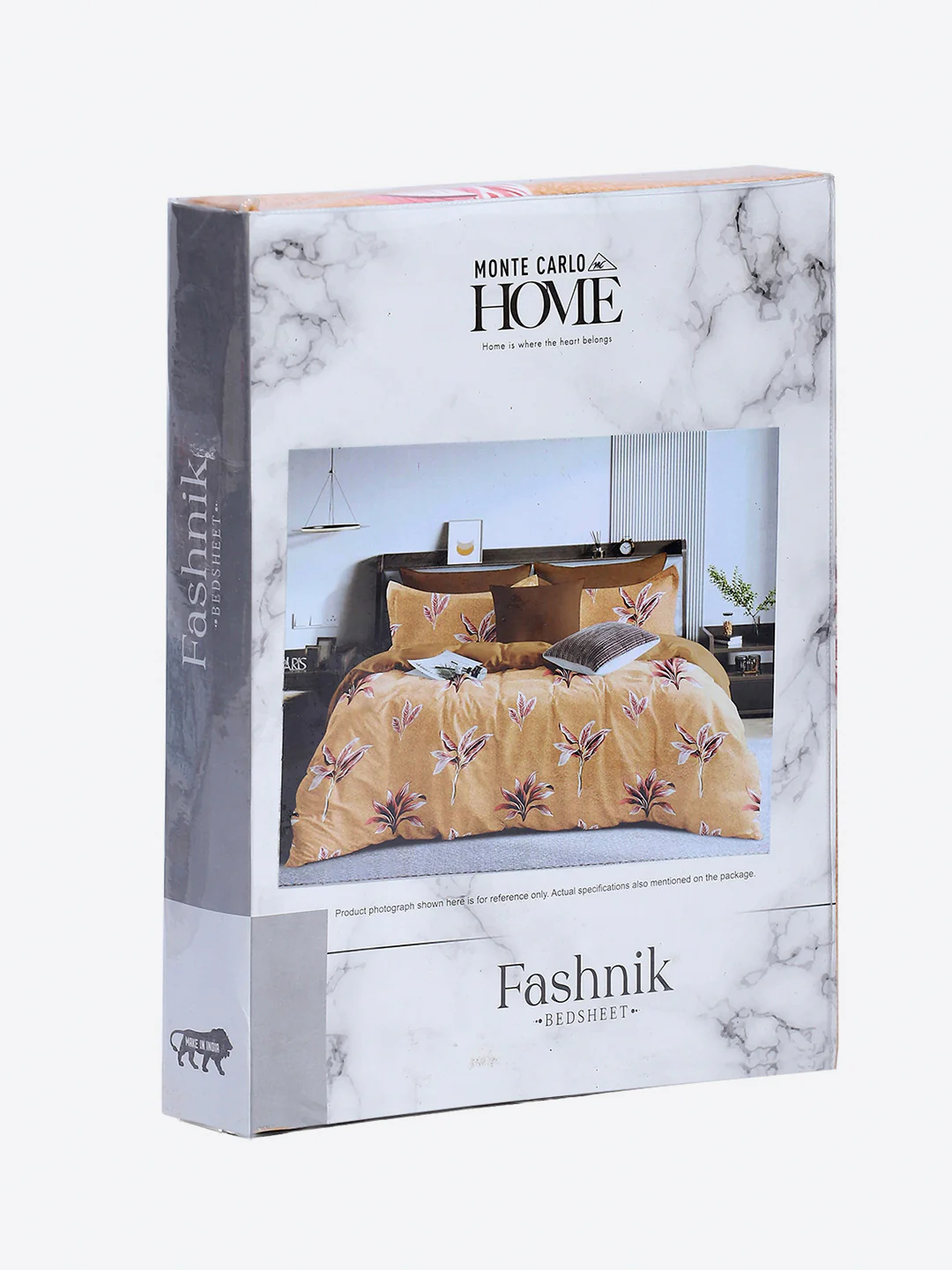 130 GSM Polyester Double Bed 1 Bedsheet with 2 Pillow Covers (Fashnik) - Image 9