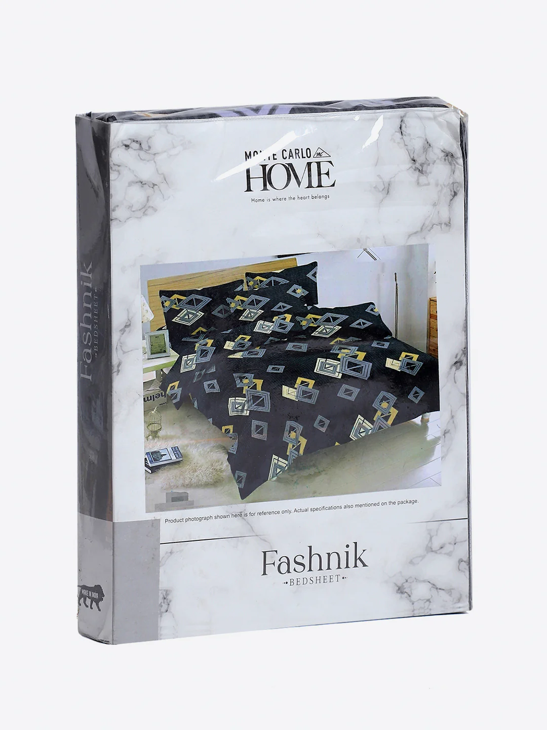 130 GSM Polyester Double Bed 1 Bedsheet with 2 Pillow Covers (Fashnik) - Image 9