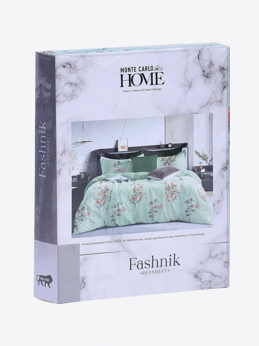 130 GSM Polyester Double Bed 1 Bedsheet with 2 Pillow Covers (Fashnik) - Image 9