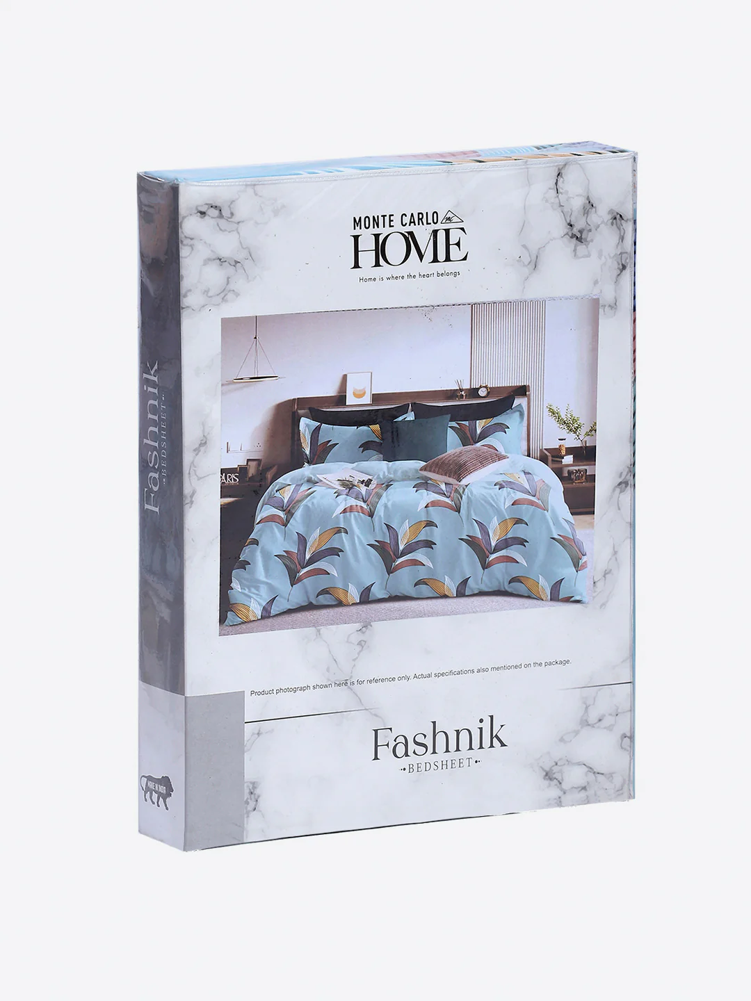 130 GSM Polyester Double Bed 1 Bedsheet with 2 Pillow Covers (Fashnik) - Image 9