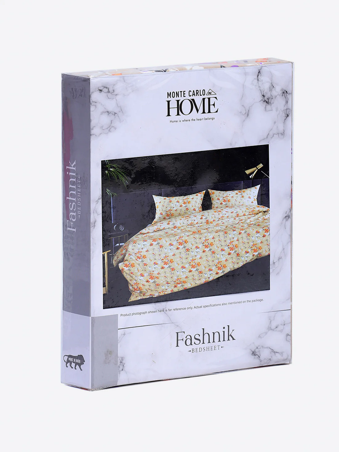 130 GSM Polyester Double Bed 1 Bedsheet with 2 Pillow Covers (Fashnik) - Image 9