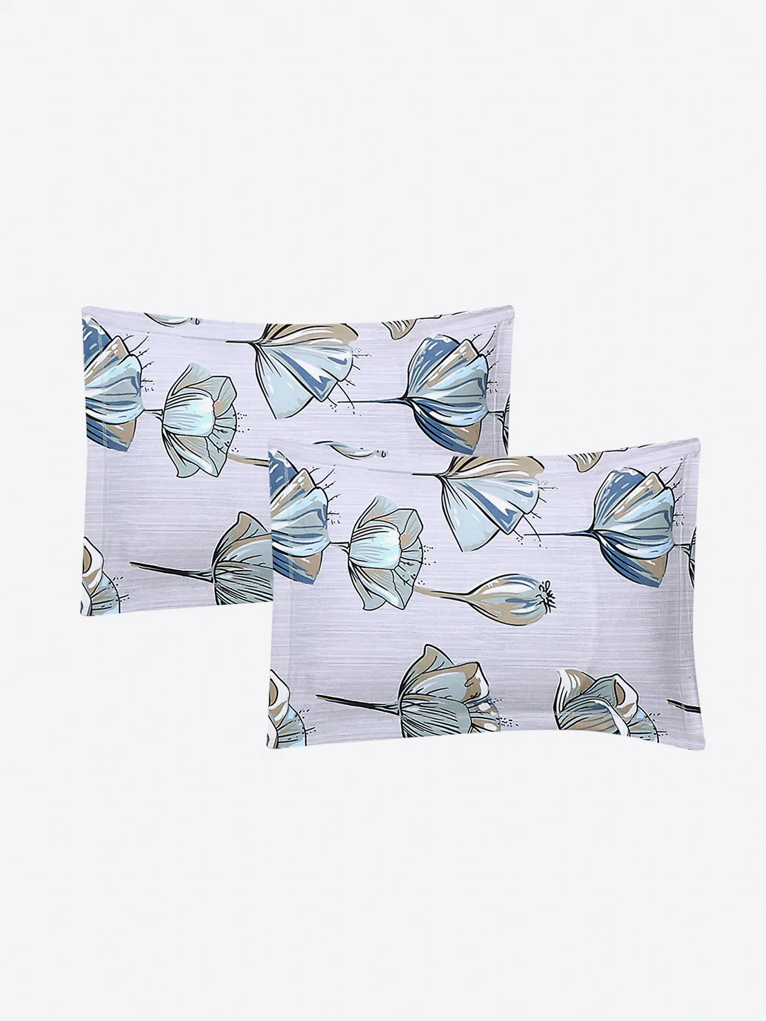 130 GSM Polyester Double Bed 1 Bedsheet with 2 Pillow Covers (Fashnik) - Image 7