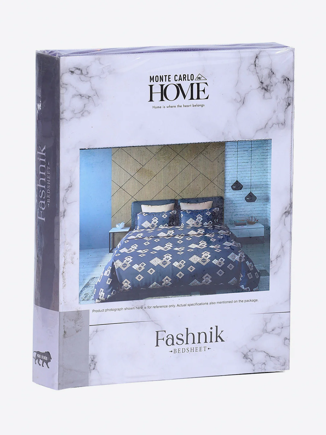 130 GSM Polyester Double Bed 1 Bedsheet with 2 Pillow Covers (Fashnik) - Image 9