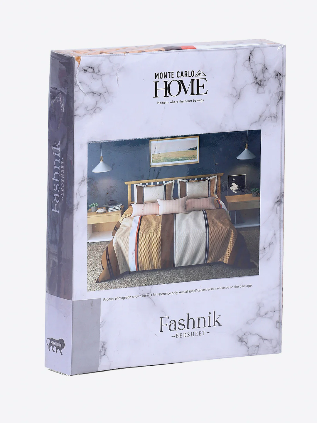130 GSM Polyester Double Bed 1 Bedsheet with 2 Pillow Covers (Fashnik) - Image 9