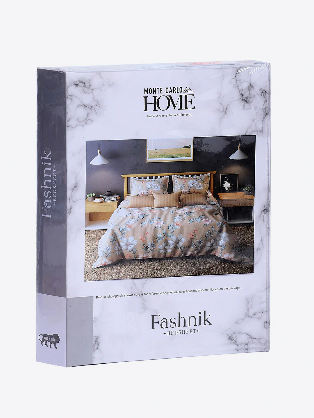 130 GSM Polyester Double Bed 1 Bedsheet with 2 Pillow Covers (Fashnik) - Image 9