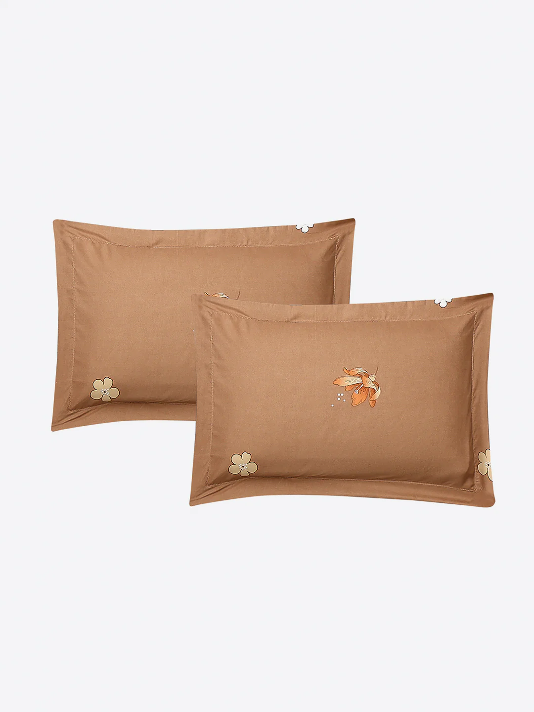 130 GSM Polyester Double Bed 1 Bedsheet with 2 Pillow Covers (Immortal) - Image 7