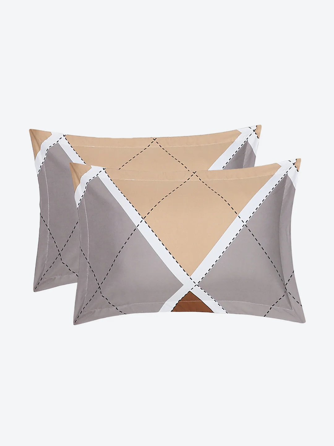 130 GSM Polyester Double Bed Bedsheet with 2 Pillow Covers - Image 8