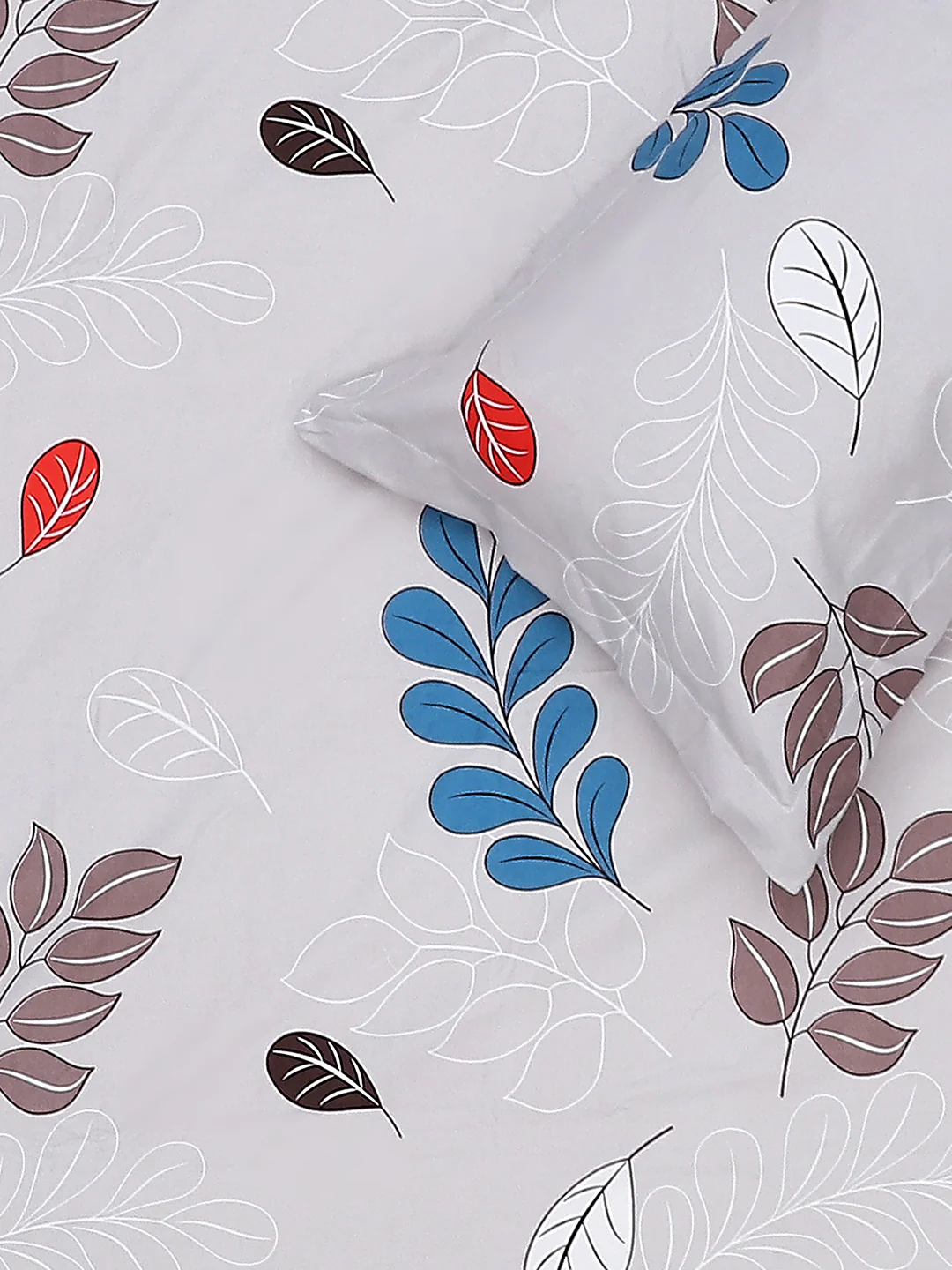 130 GSM Polyester Double Bed Bedsheet with 2 Pillow Covers - Image 6