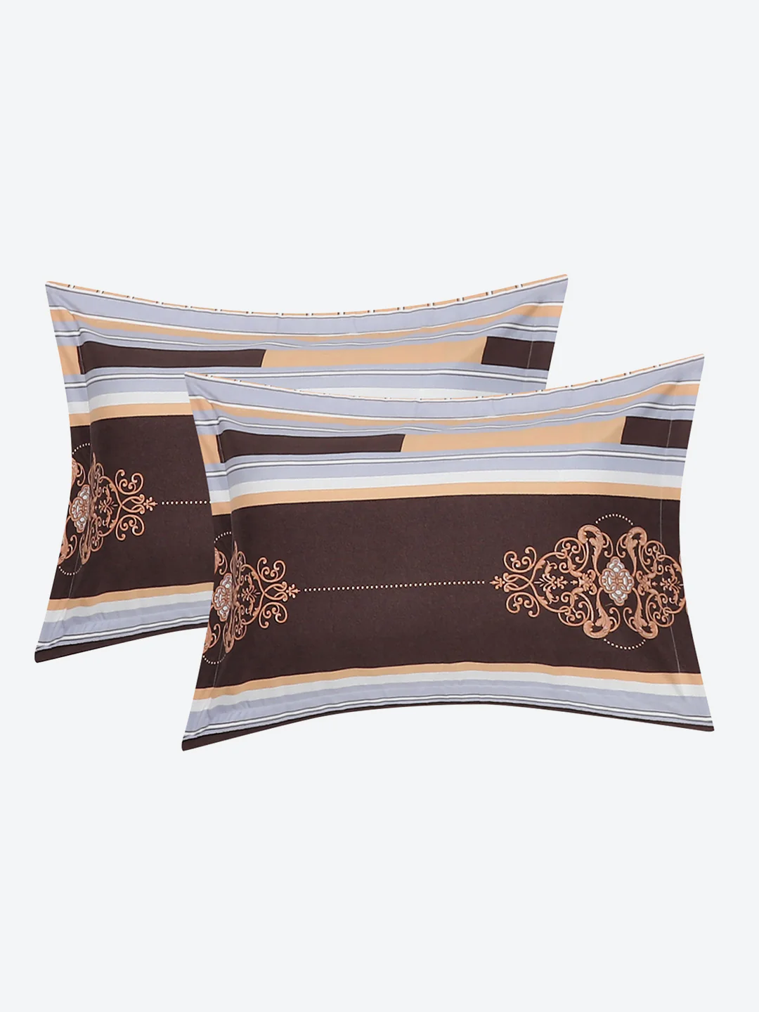 130 GSM Polyester Double Bed Bedsheet with 2 Pillow Covers - Image 8