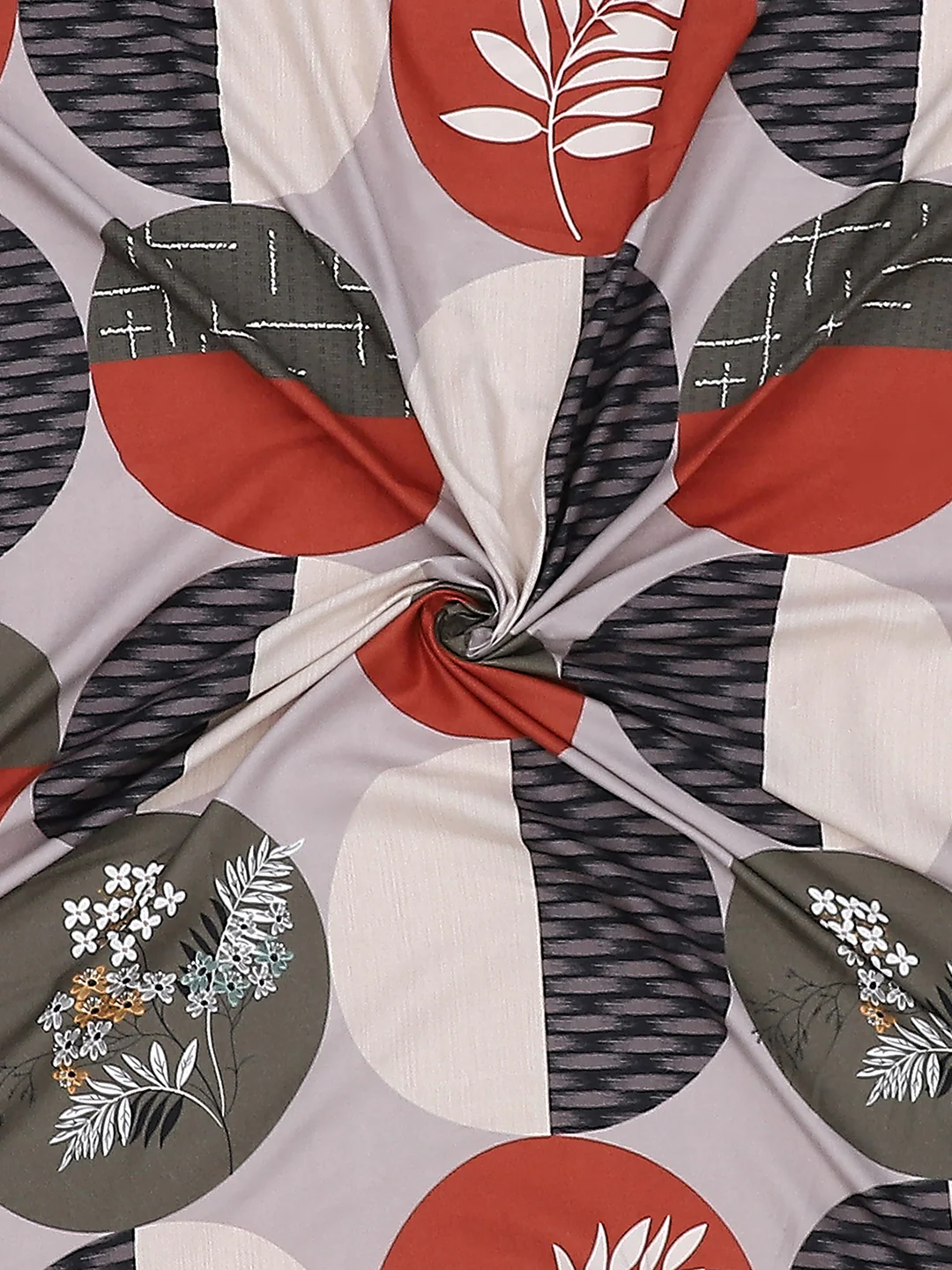 130 GSM Polyester Double Bed Bedsheet with 2 Pillow Covers - Image 9