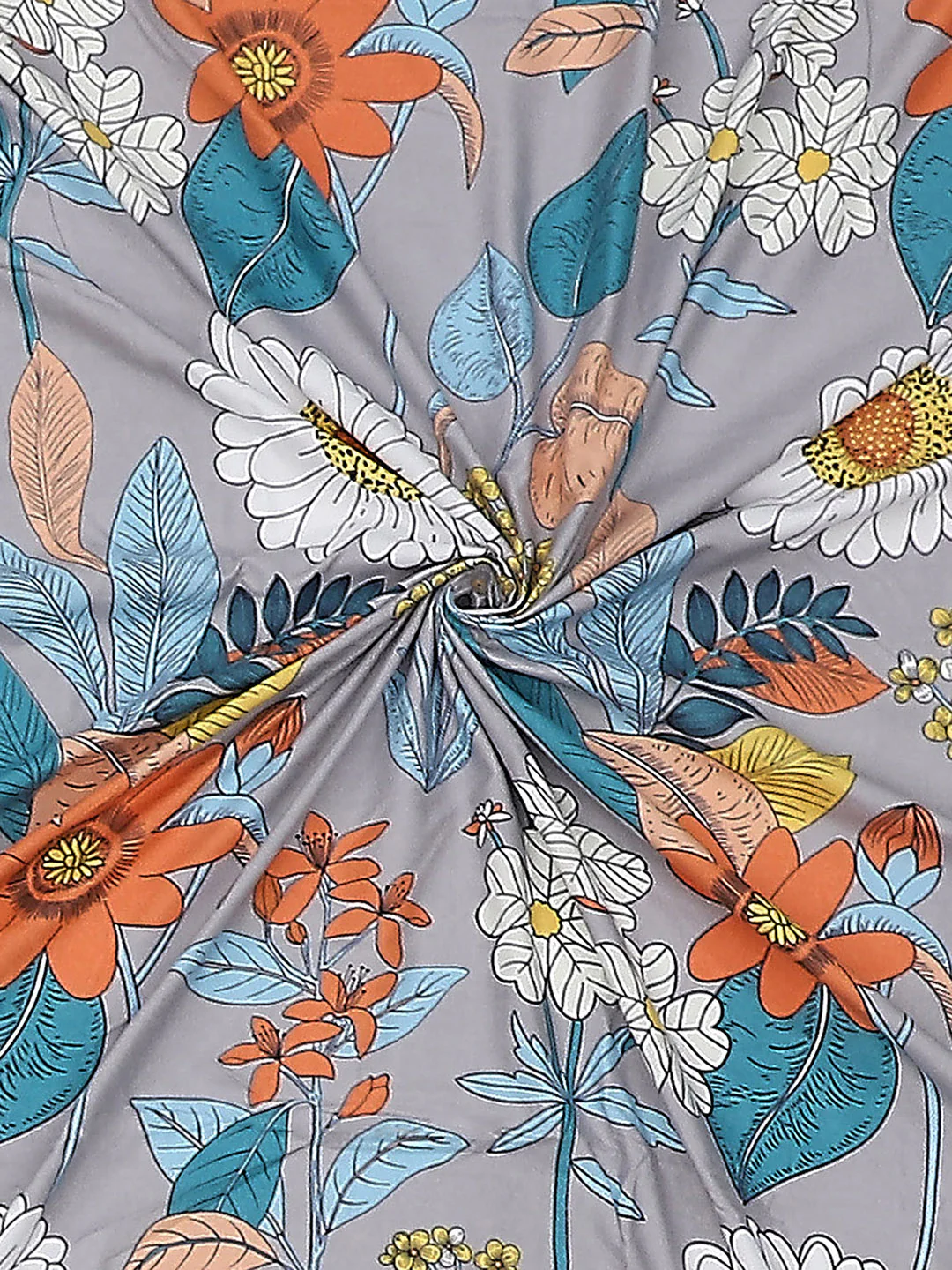 130 GSM Polyester Double Bed Bedsheet with 2 Pillow Covers - Image 9