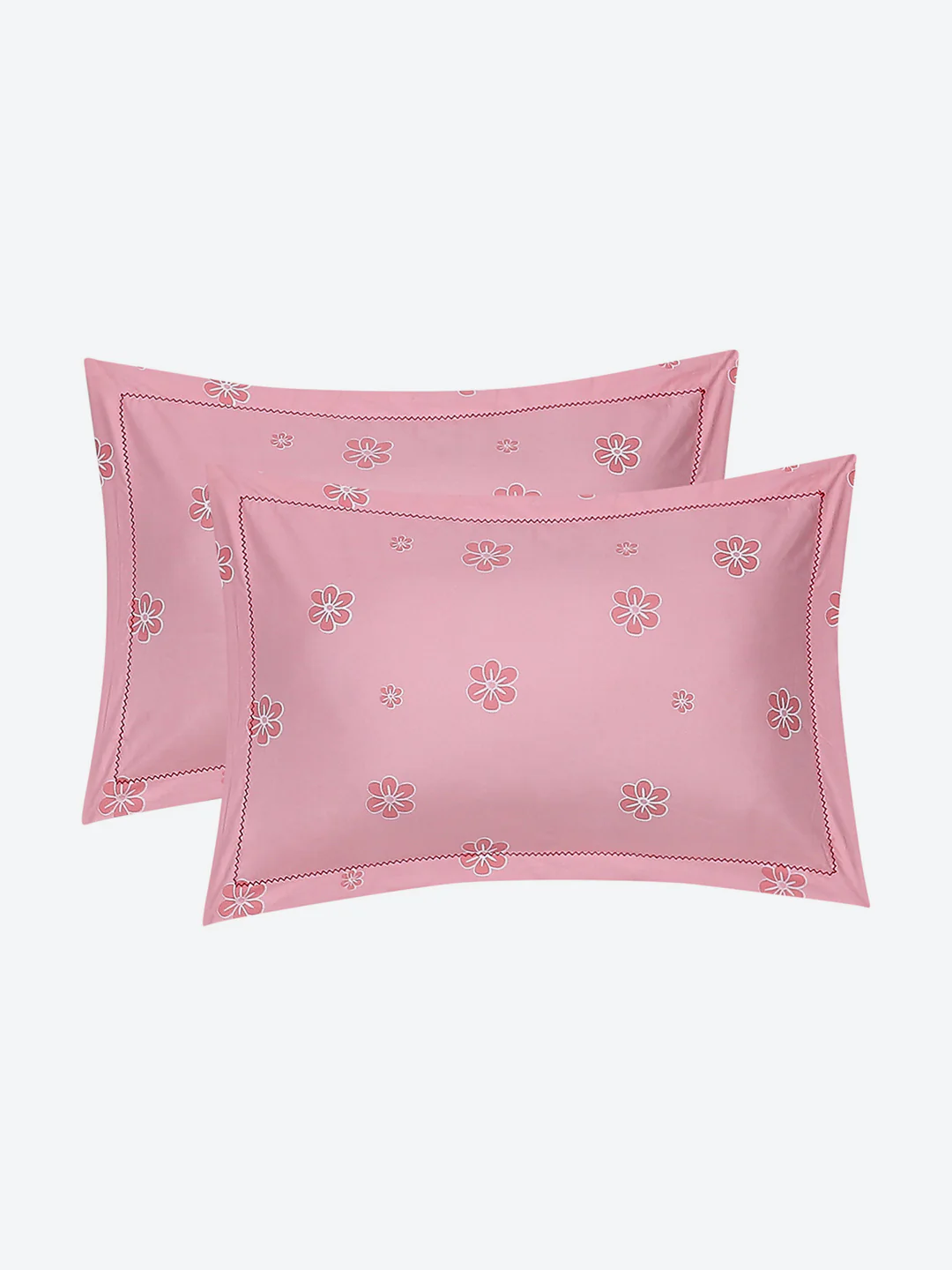 130 GSM Polyester Double Bed Bedsheet with 2 Pillow Covers - Image 8