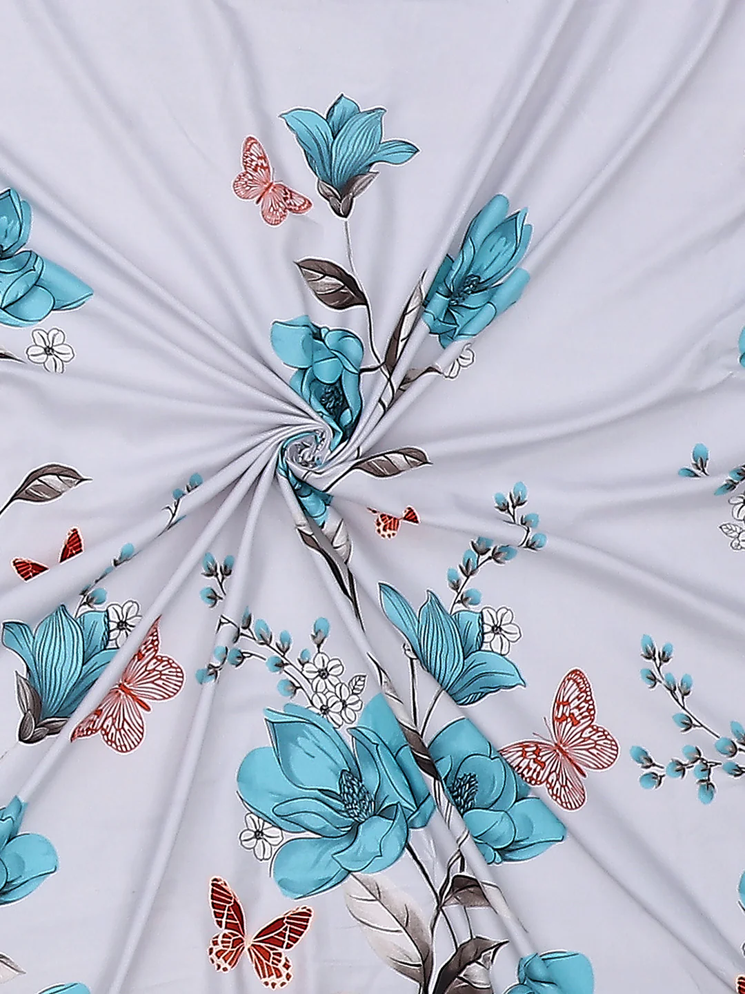 130 GSM Polyester Double Bed Bedsheet with 2 Pillow Covers - Image 9
