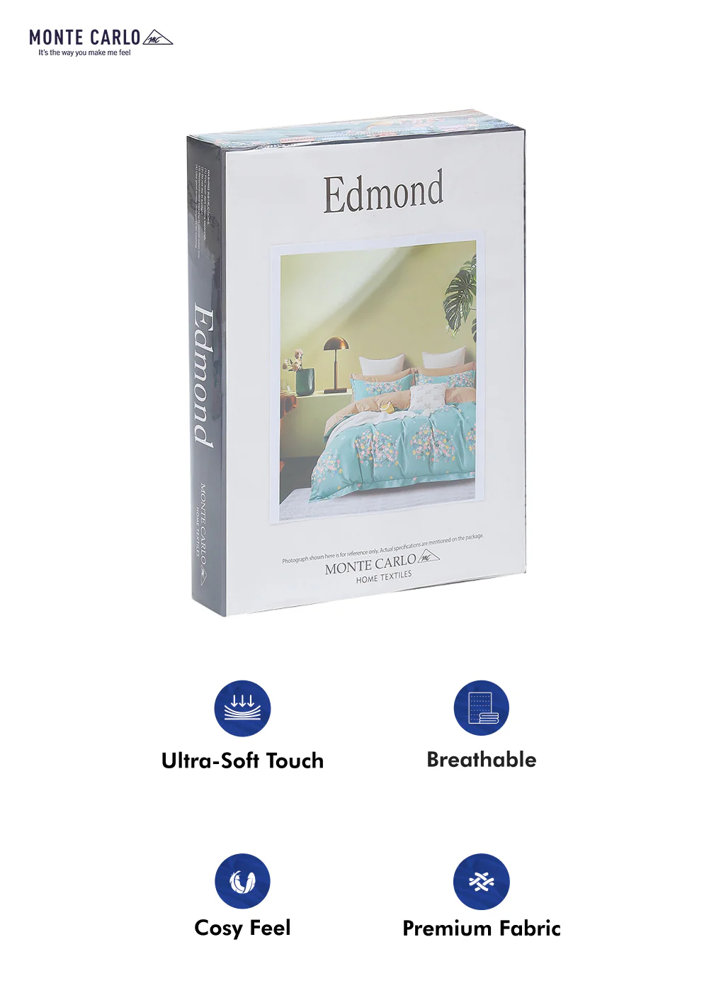 130 GSM Polyester Double Bed Bedsheet with 2 Pillow Covers - Image 10
