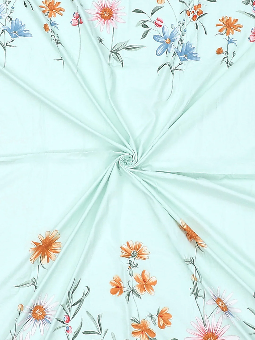 130 GSM Polyester Double Bed Bedsheet with 2 Pillow Covers - Image 9